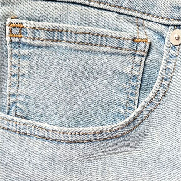 MADEWELL Women's Plus Size Super Soft Light Blue  10" High Rise Skinny Crop Jean - Picture 6 of 16
